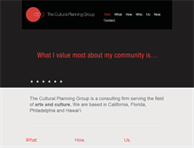 Tablet Screenshot of culturalplanning.com